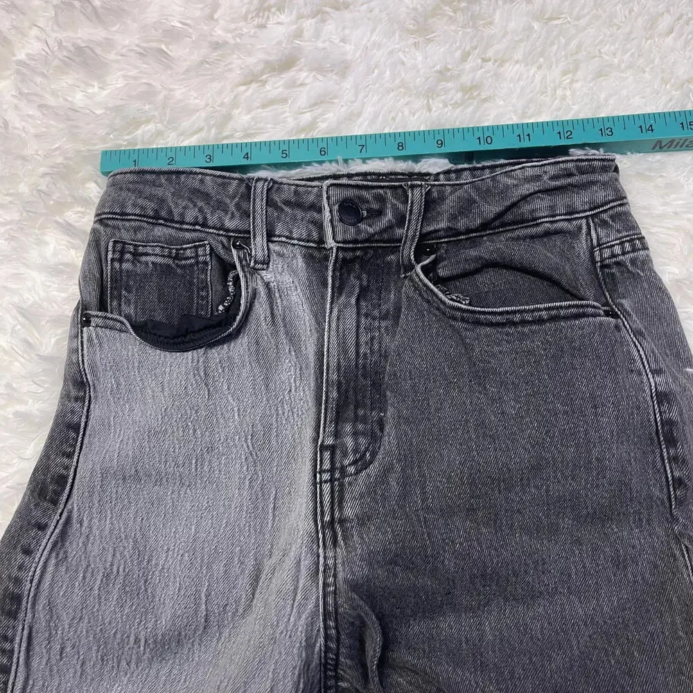 Social Tourist Women's Wide Leg Two-Tone Patchwork Jeans